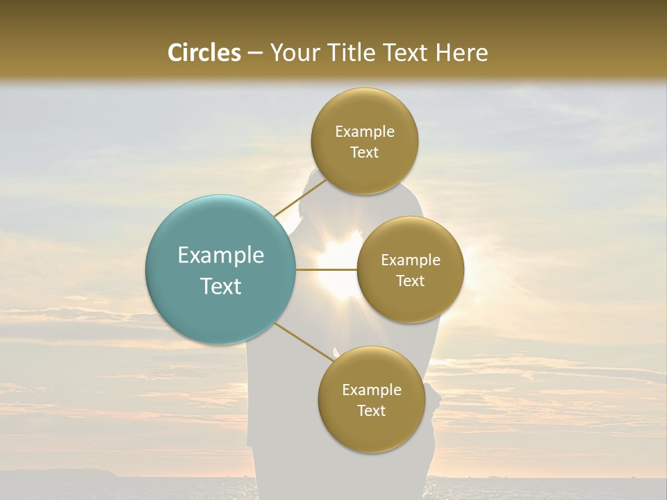 White Sad Sunset PowerPoint Template