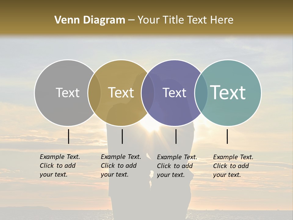White Sad Sunset PowerPoint Template