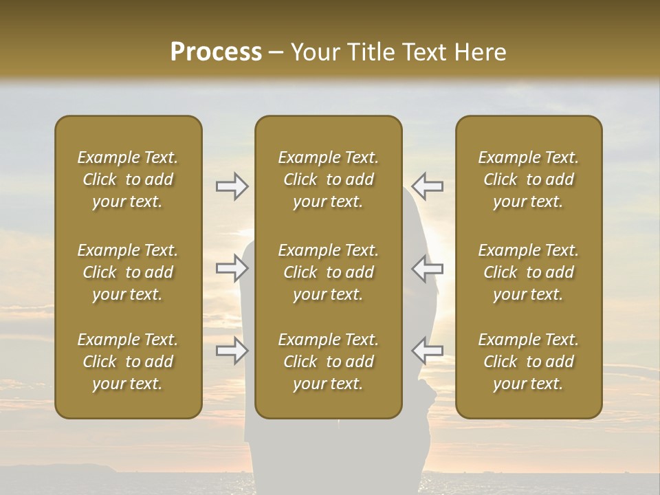 White Sad Sunset PowerPoint Template