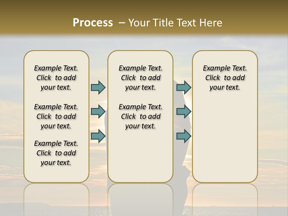 White Sad Sunset PowerPoint Template