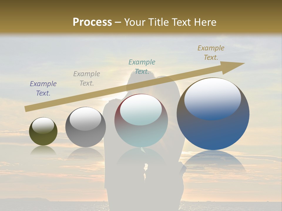 White Sad Sunset PowerPoint Template