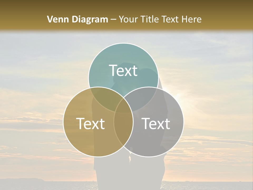 White Sad Sunset PowerPoint Template