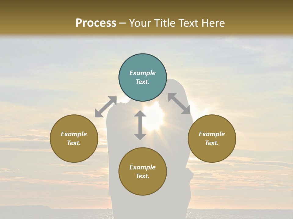 White Sad Sunset PowerPoint Template