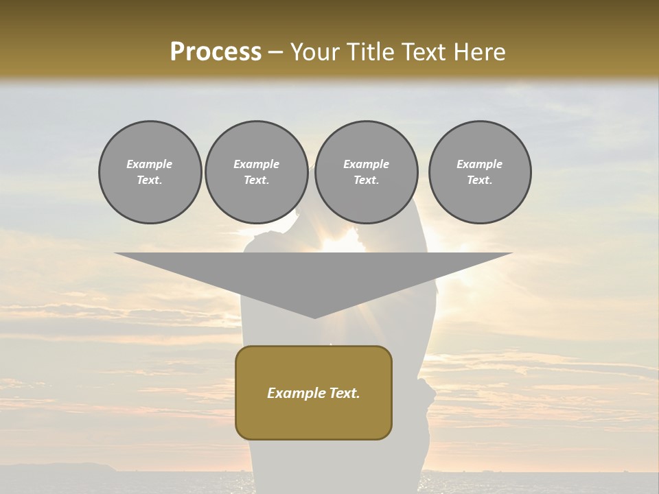White Sad Sunset PowerPoint Template
