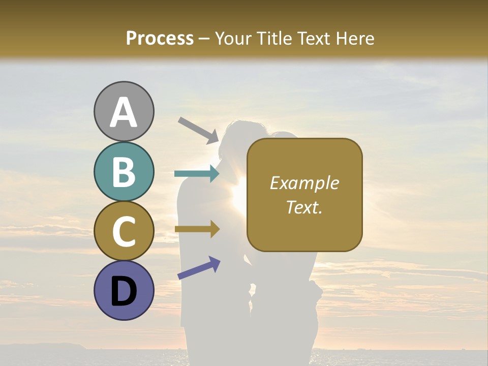 White Sad Sunset PowerPoint Template