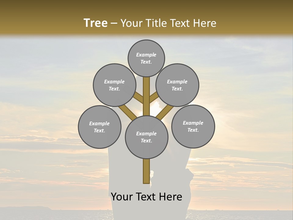 White Sad Sunset PowerPoint Template