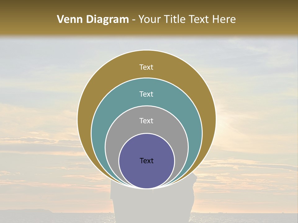 White Sad Sunset PowerPoint Template
