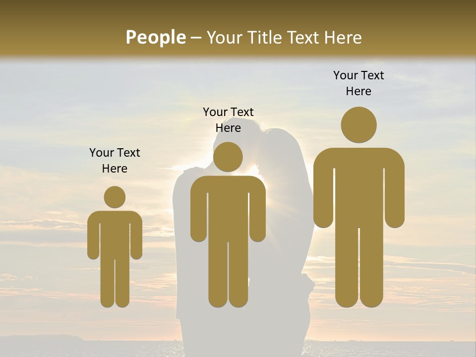 White Sad Sunset PowerPoint Template