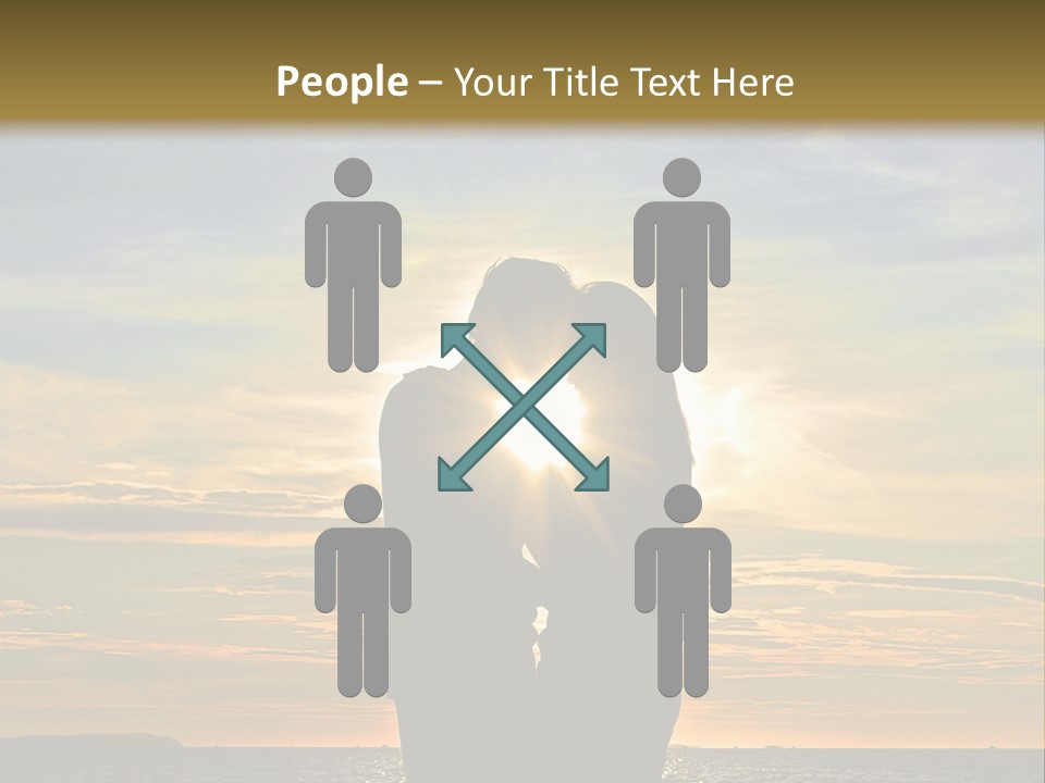 White Sad Sunset PowerPoint Template