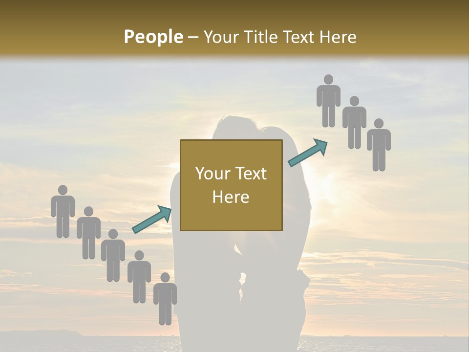 White Sad Sunset PowerPoint Template