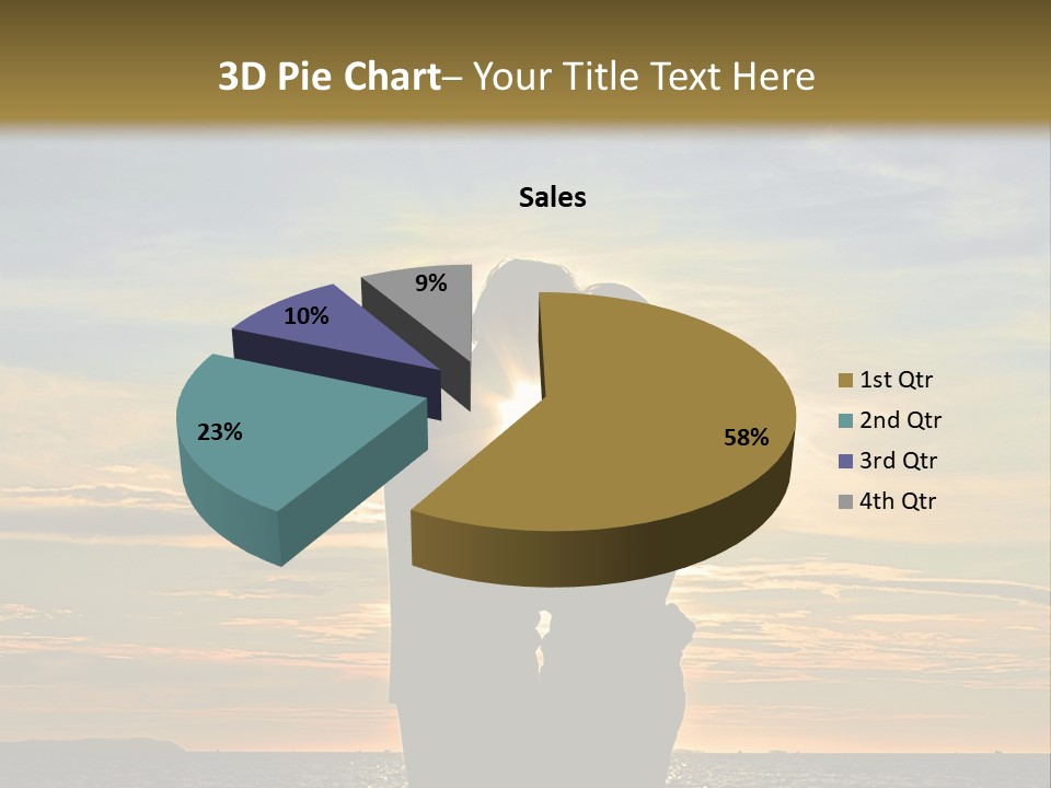 White Sad Sunset PowerPoint Template