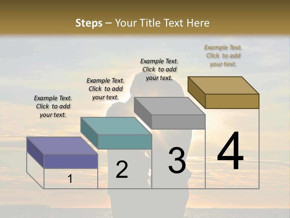 White Sad Sunset PowerPoint Template