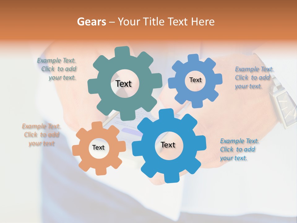 Elderly Mother Wave PowerPoint Template