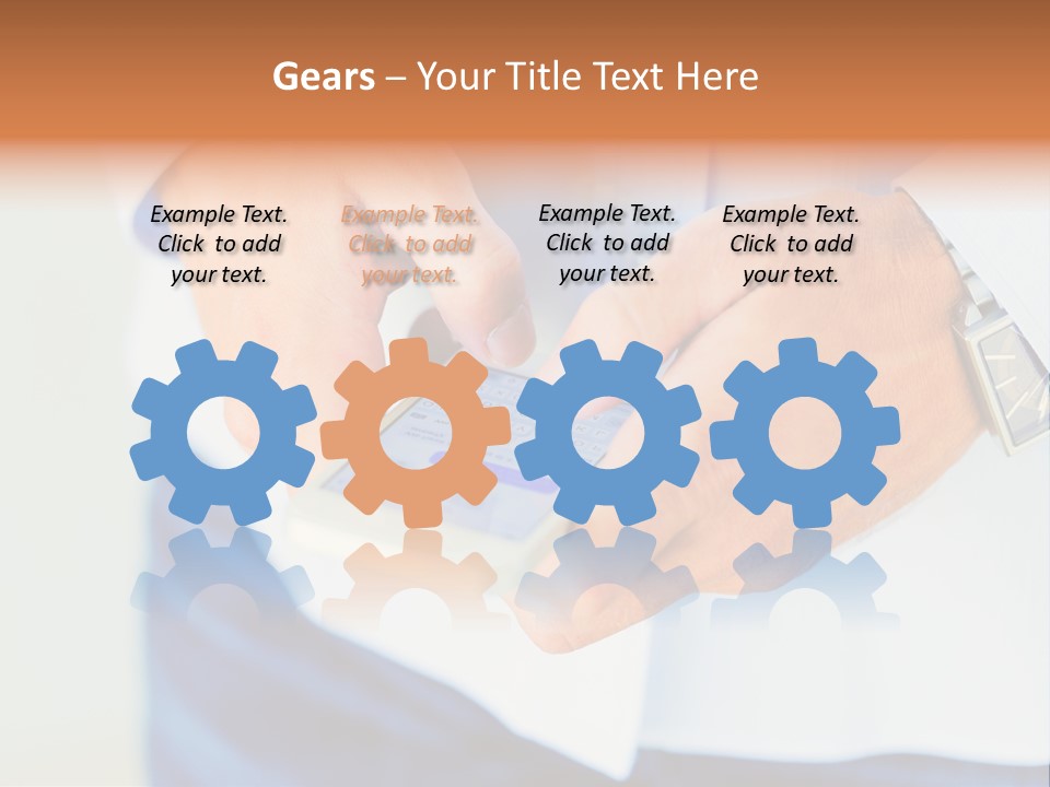 Elderly Mother Wave PowerPoint Template