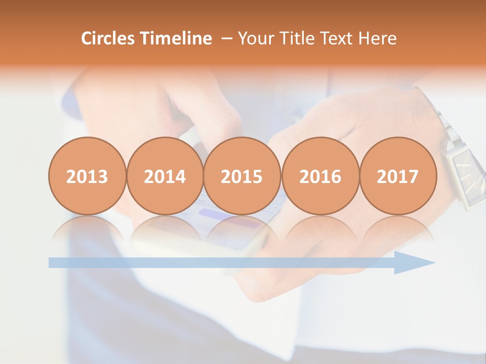 Elderly Mother Wave PowerPoint Template