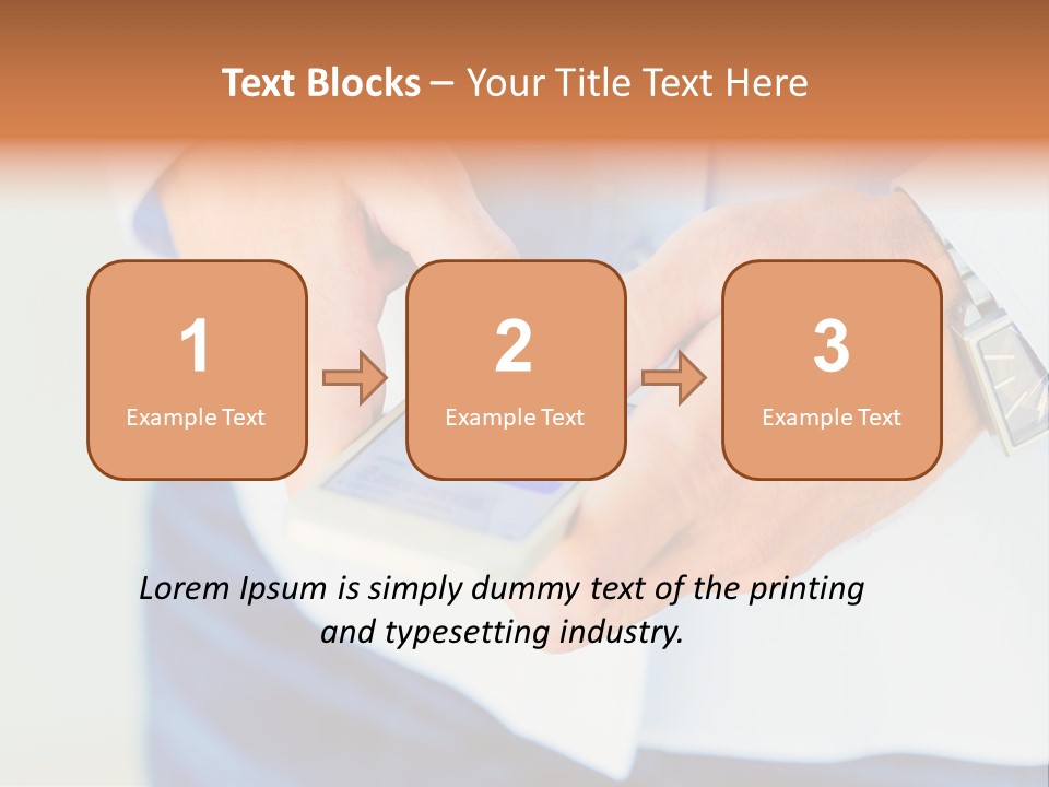 Elderly Mother Wave PowerPoint Template