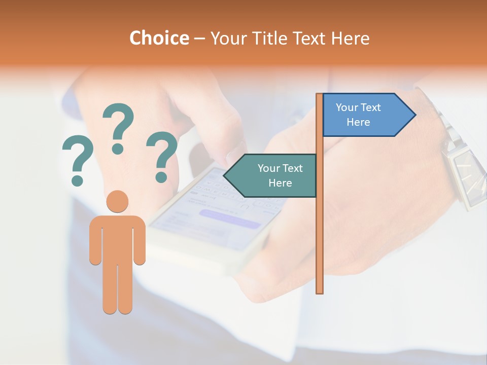 Elderly Mother Wave PowerPoint Template