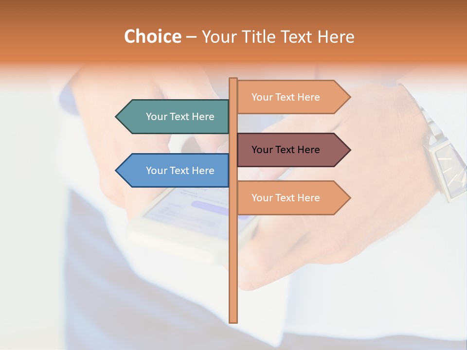 Elderly Mother Wave PowerPoint Template