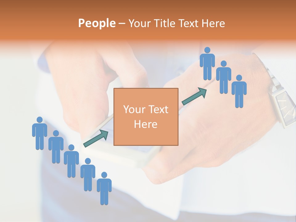 Elderly Mother Wave PowerPoint Template