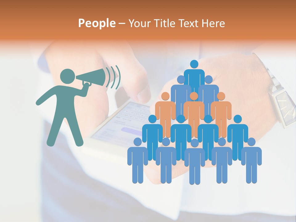 Elderly Mother Wave PowerPoint Template