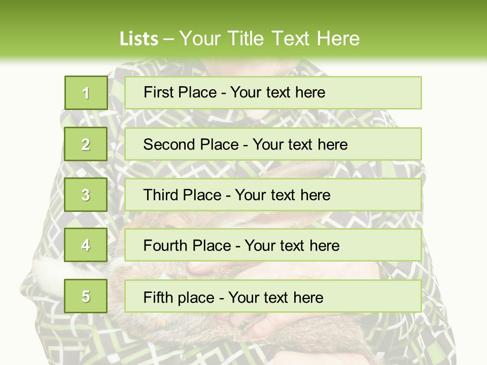 Woman Caucasian Coast PowerPoint Template