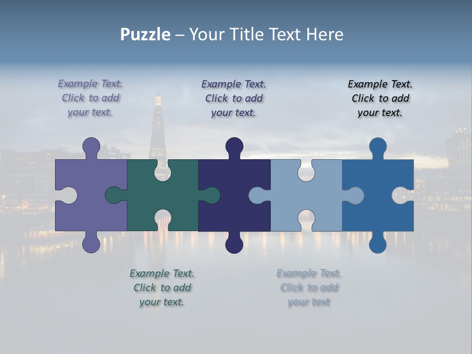 Standing Caucasian Water PowerPoint Template