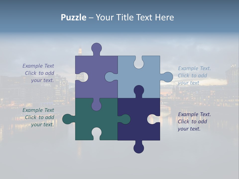 Standing Caucasian Water PowerPoint Template