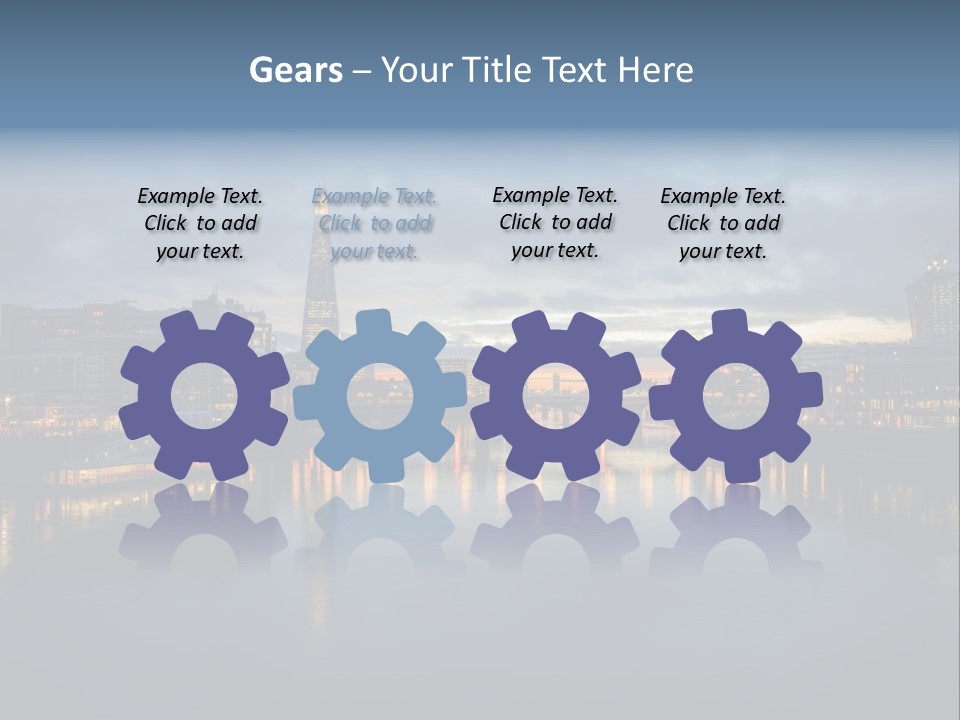 Standing Caucasian Water PowerPoint Template