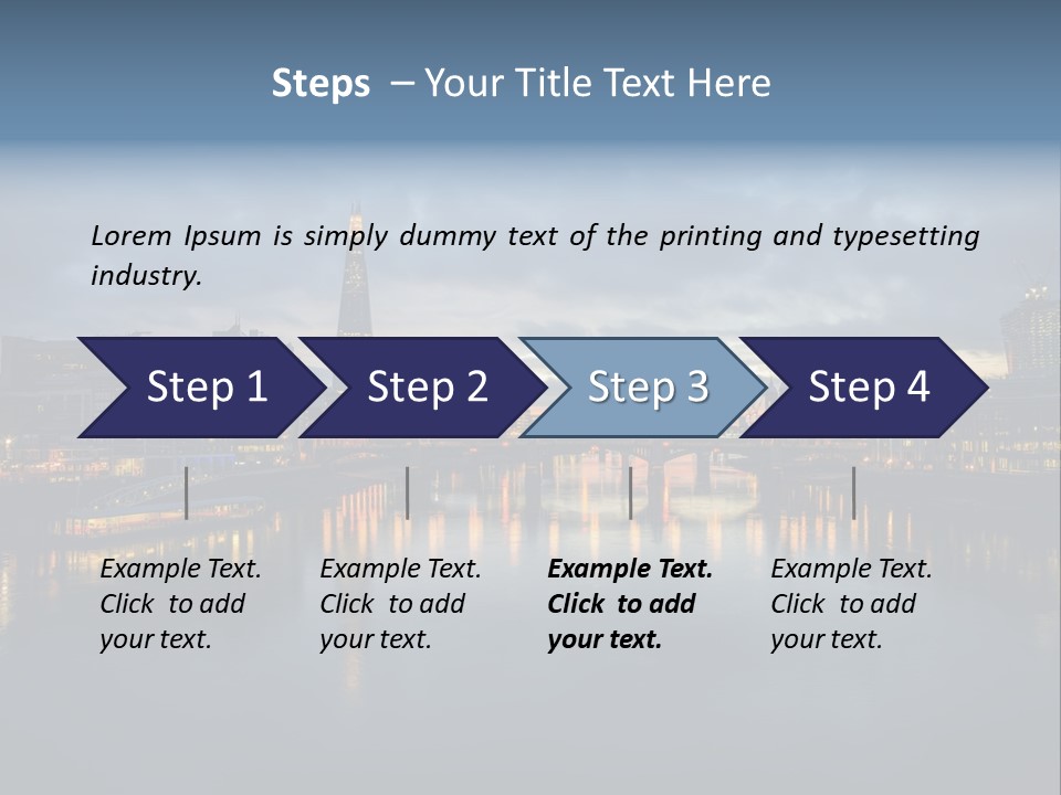 Standing Caucasian Water PowerPoint Template