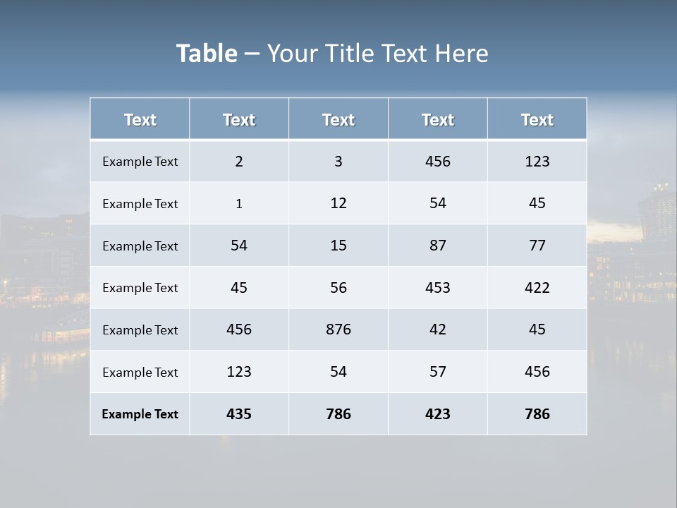 Standing Caucasian Water PowerPoint Template