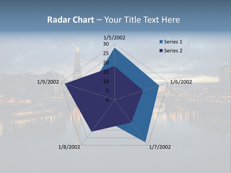 Standing Caucasian Water PowerPoint Template