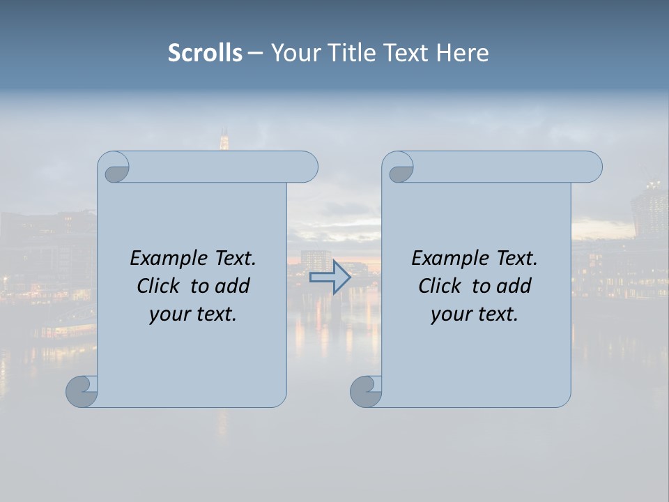 Standing Caucasian Water PowerPoint Template