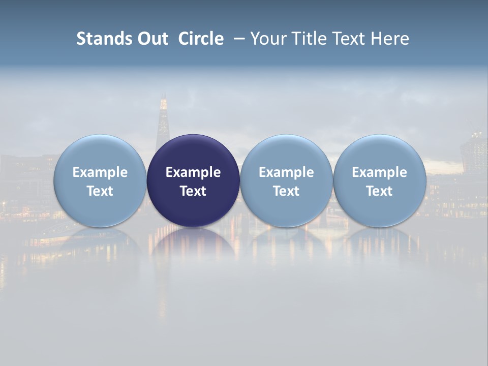 Standing Caucasian Water PowerPoint Template