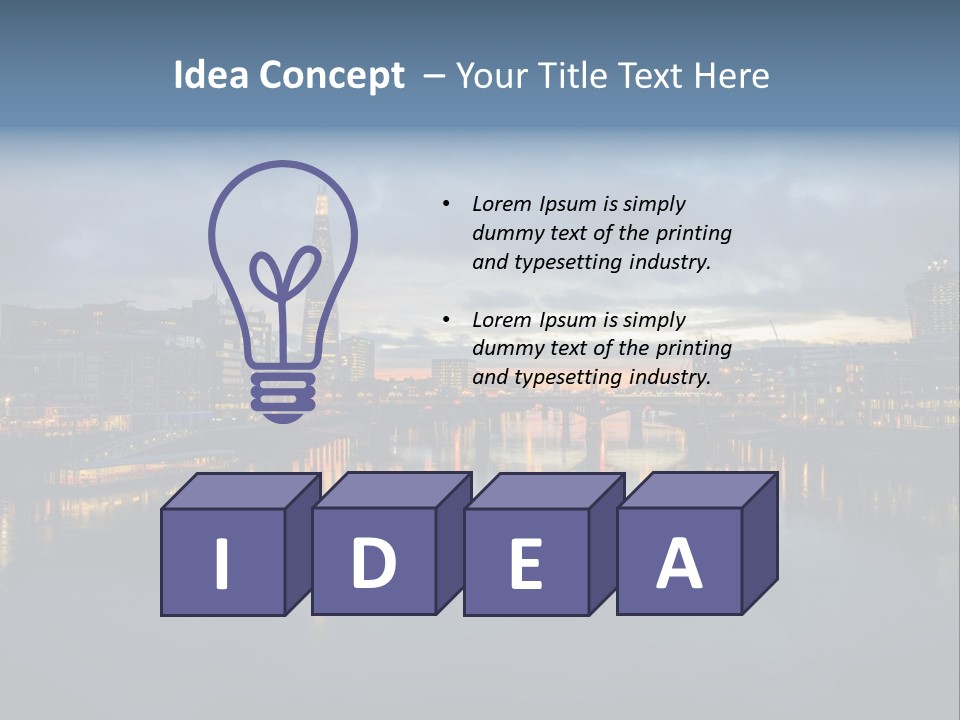 Standing Caucasian Water PowerPoint Template