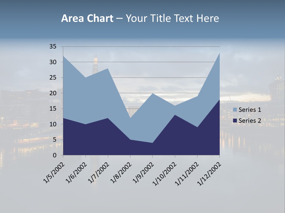Standing Caucasian Water PowerPoint Template