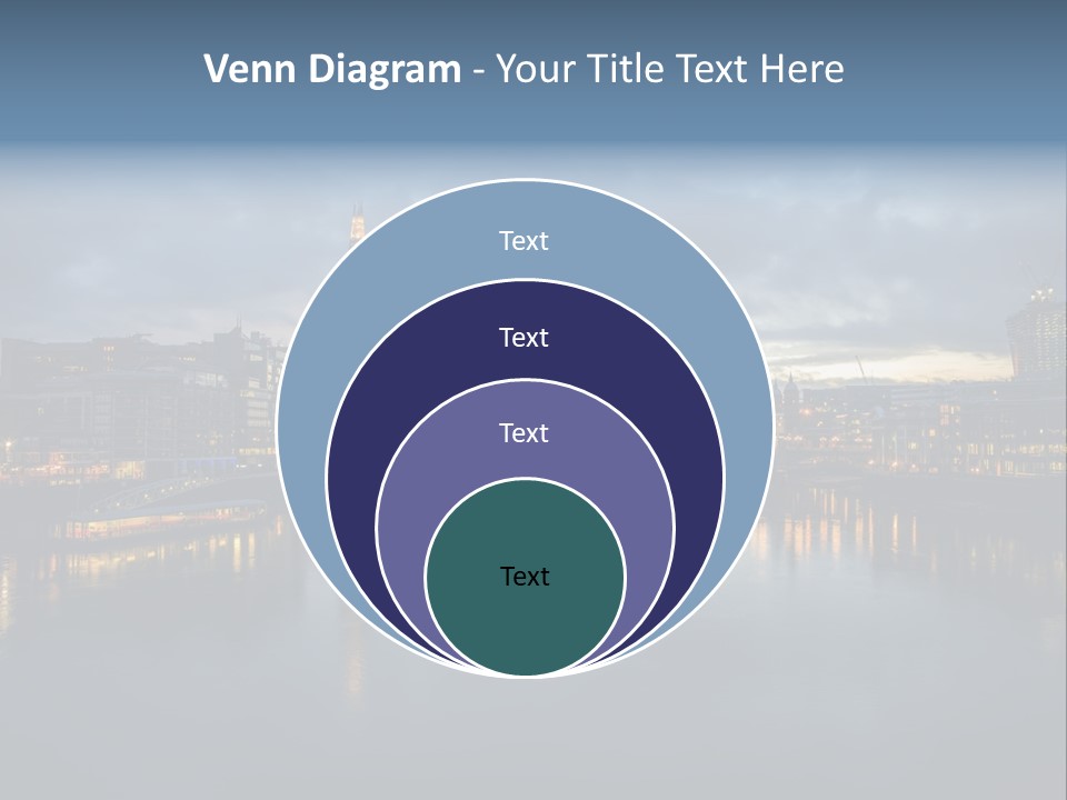 Standing Caucasian Water PowerPoint Template