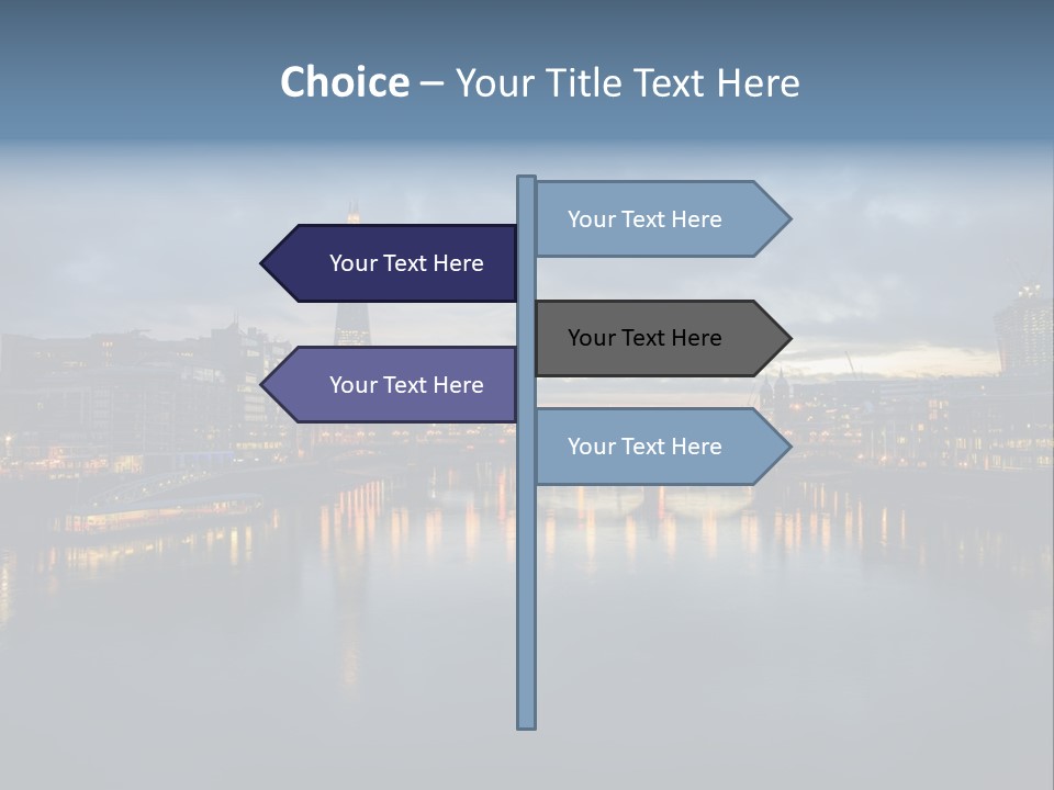 Standing Caucasian Water PowerPoint Template