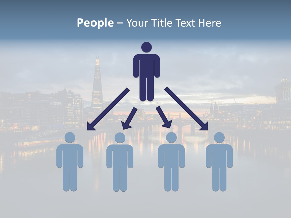 Standing Caucasian Water PowerPoint Template