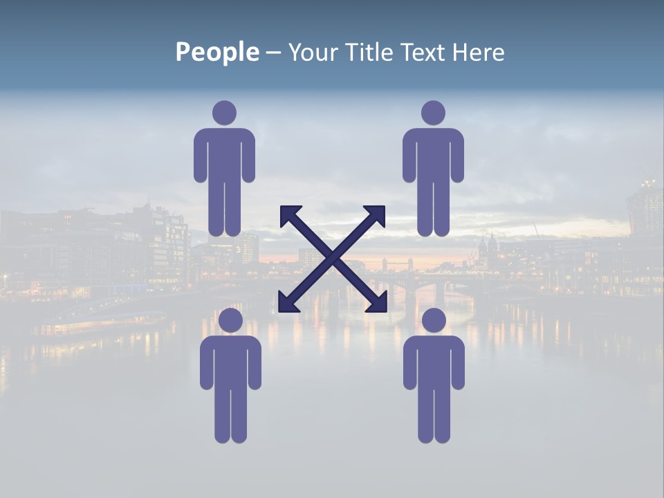 Standing Caucasian Water PowerPoint Template