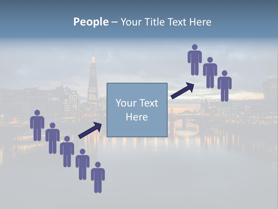 Standing Caucasian Water PowerPoint Template