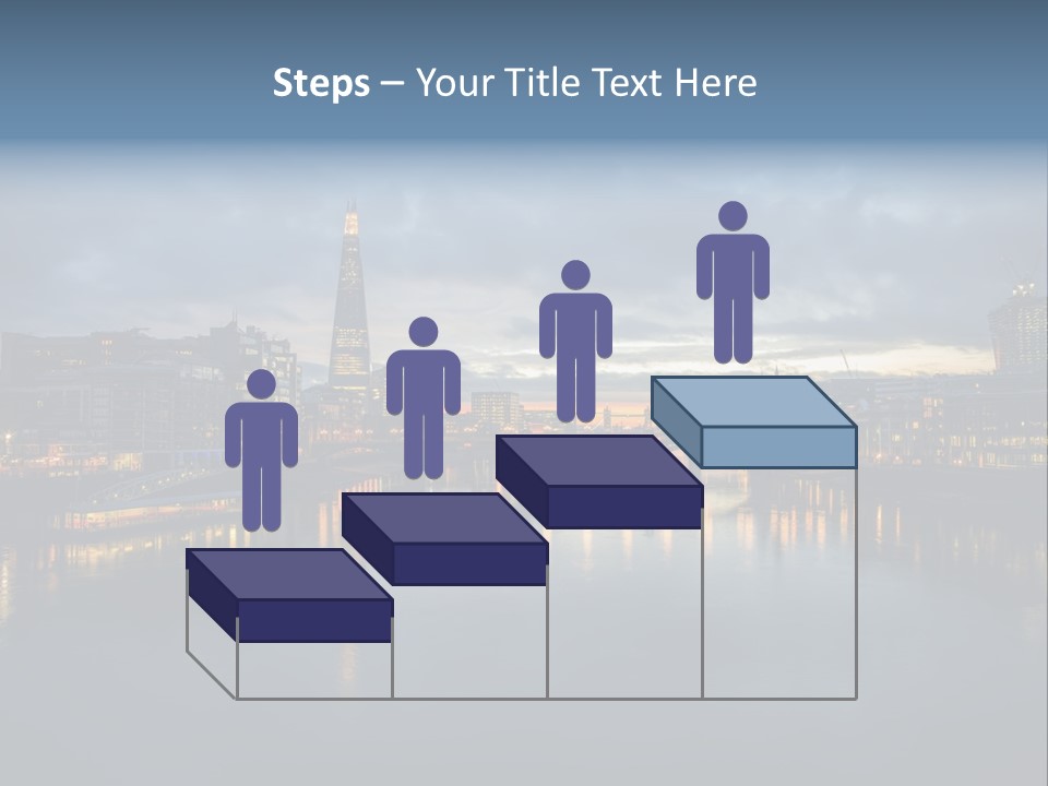 Standing Caucasian Water PowerPoint Template