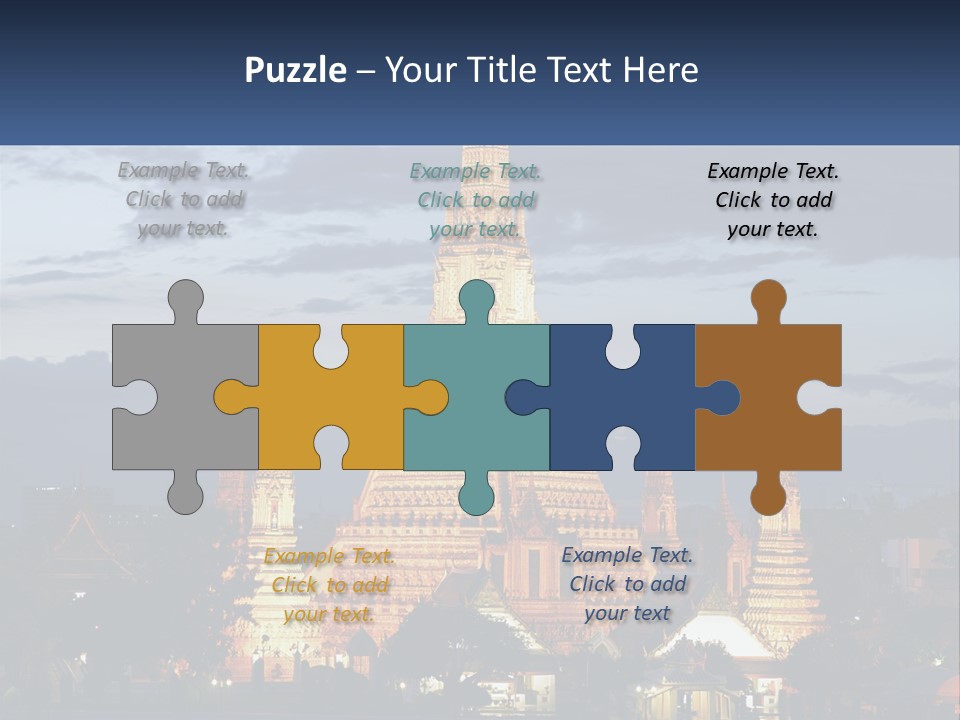 Woman Sunrise Parent PowerPoint Template