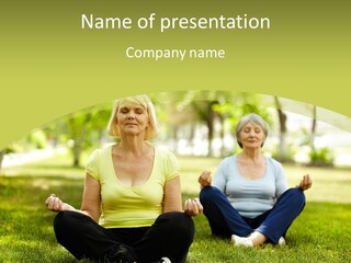 Parent Pensioner Sea PowerPoint Template