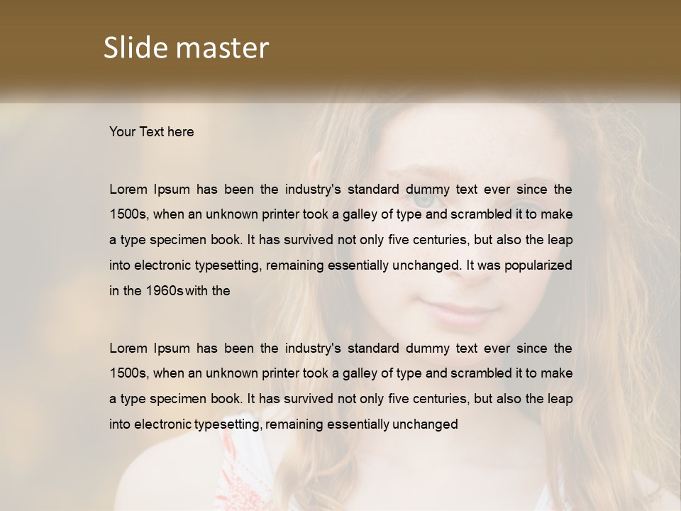 Elderly Coastal Ocean PowerPoint Template