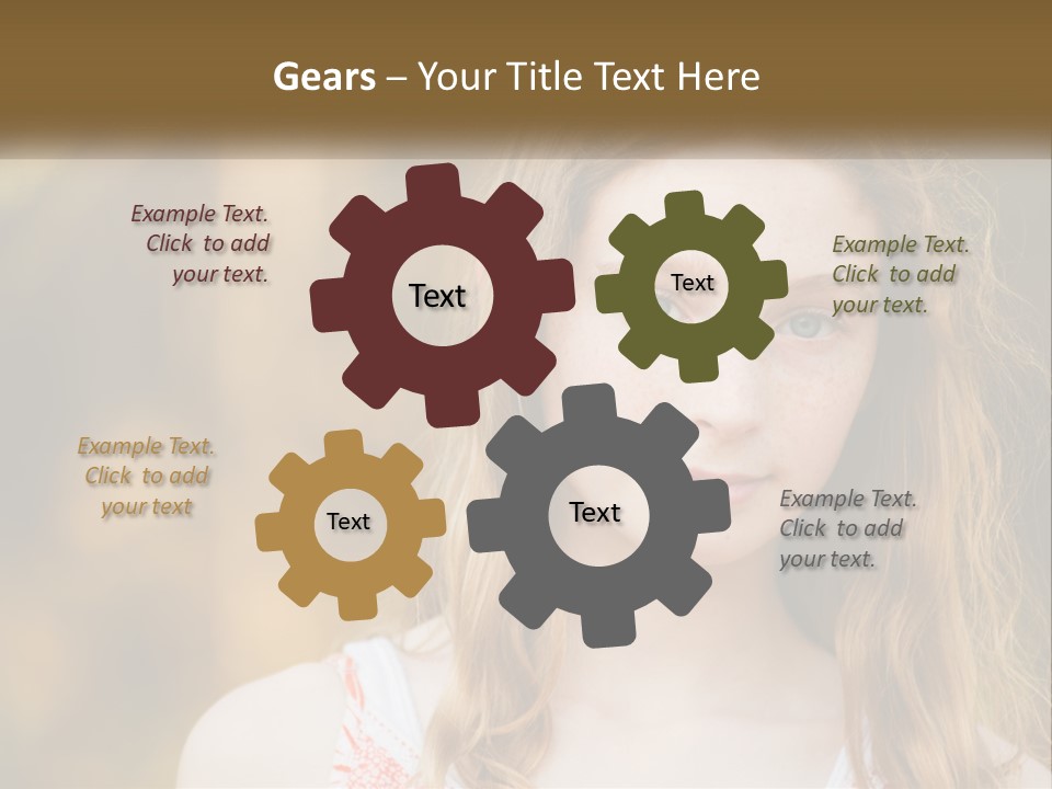 Elderly Coastal Ocean PowerPoint Template