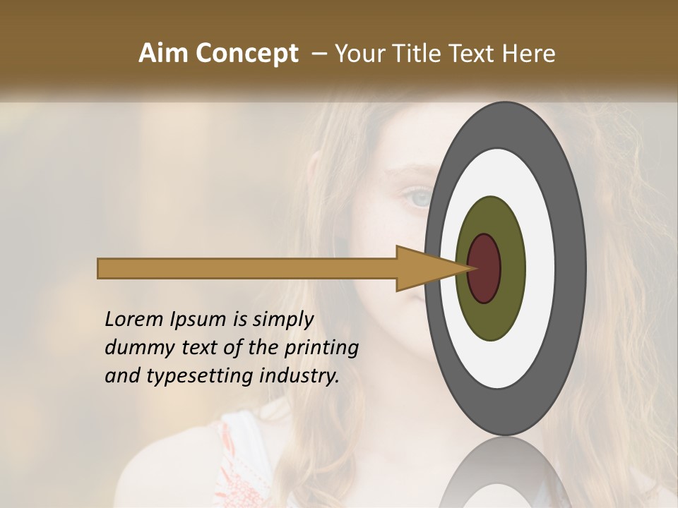 Elderly Coastal Ocean PowerPoint Template