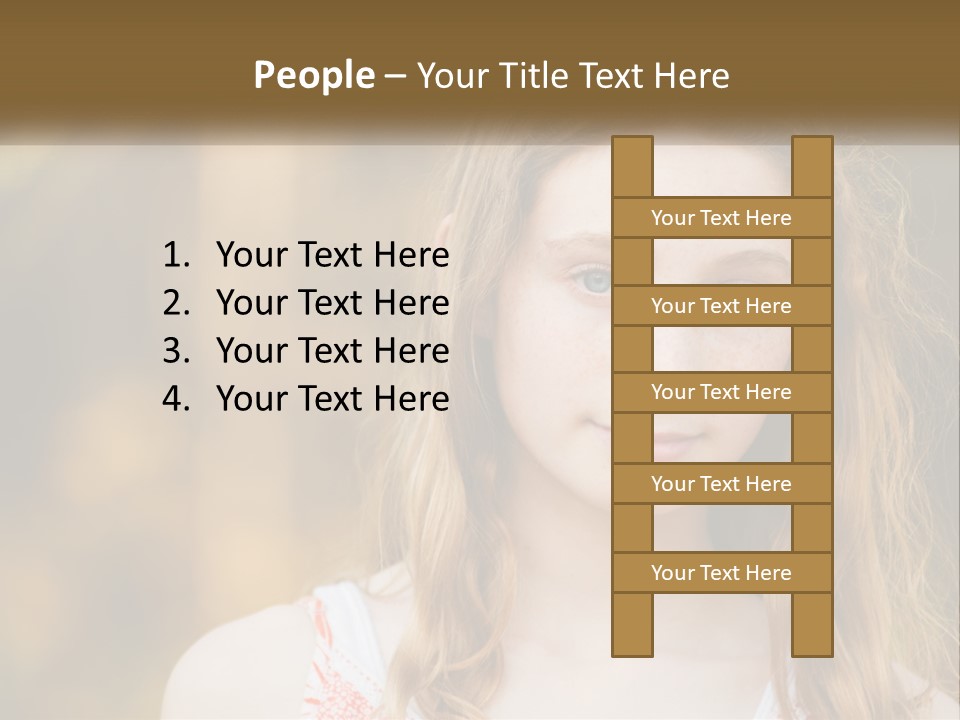 Elderly Coastal Ocean PowerPoint Template