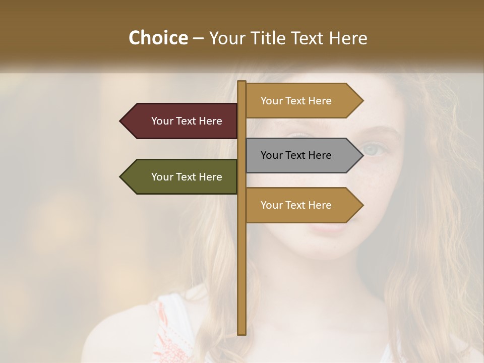 Elderly Coastal Ocean PowerPoint Template