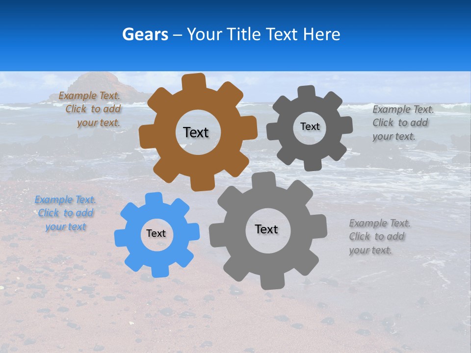 Daughter Parent Standing PowerPoint Template