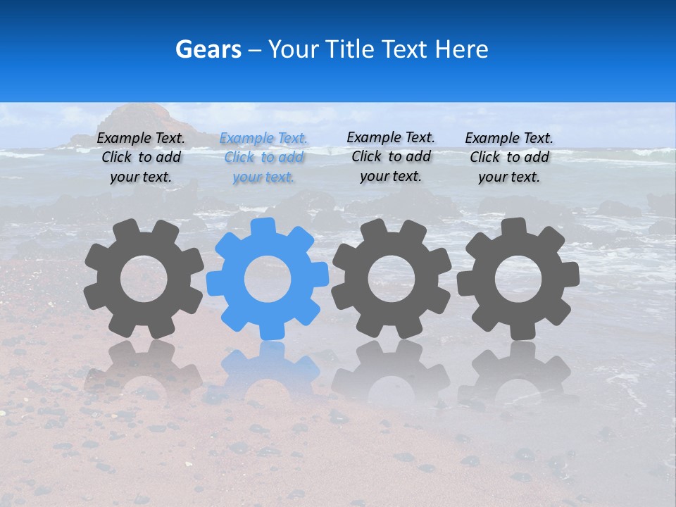 Daughter Parent Standing PowerPoint Template